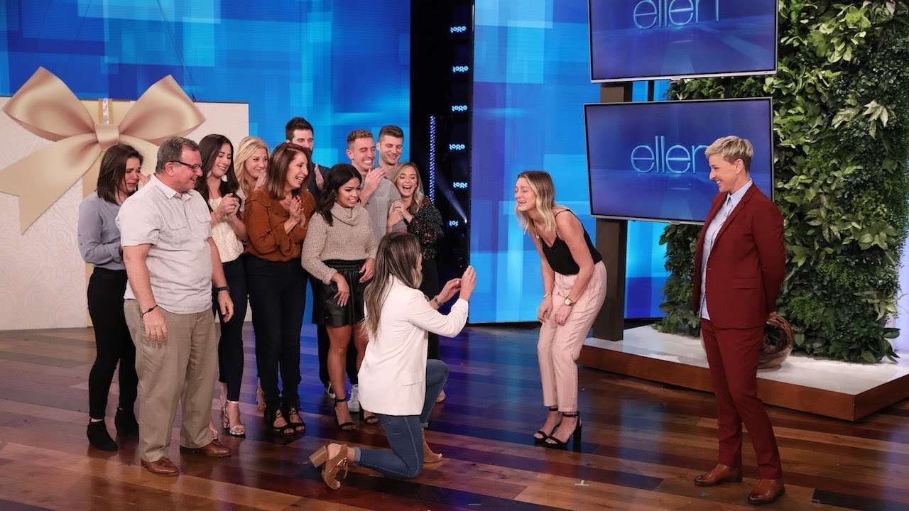 Lesbian Proposal on Ellen Show