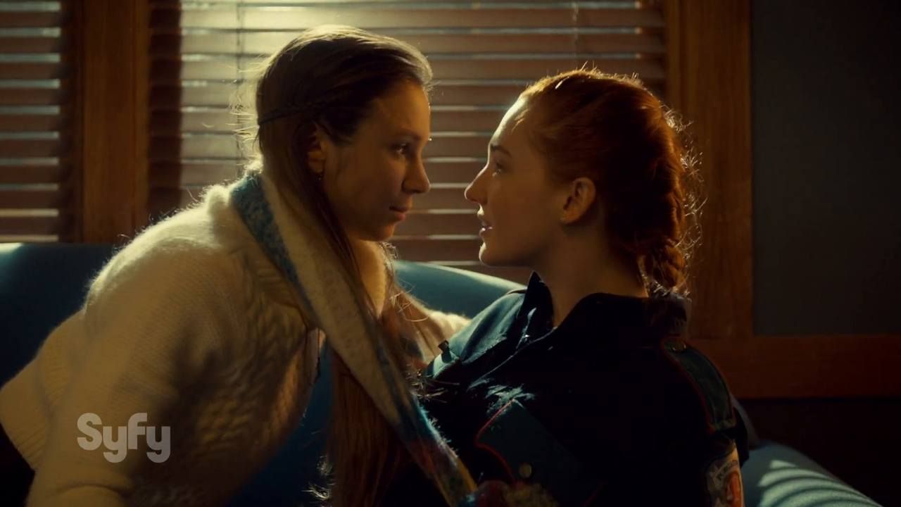 lesbian couples on tv Waverly and Nicole Wynonna Earp