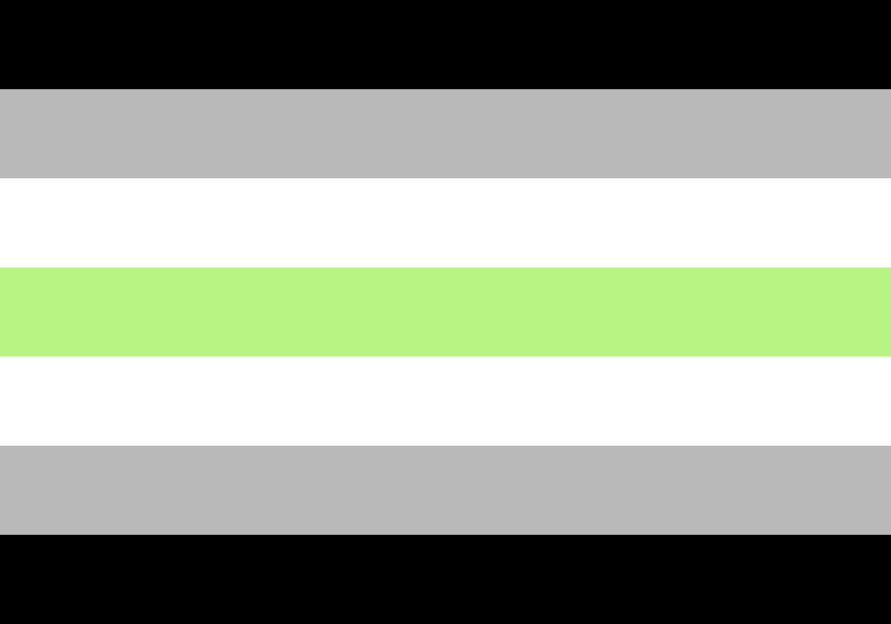 Lgbt Pride Flags- Agender Pride Flag