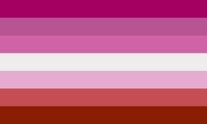 Lgbt Pride Flags- Lipstick Lesbian pride flag