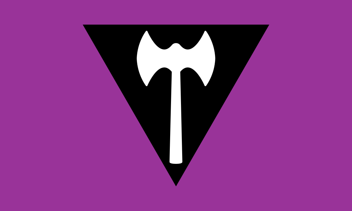 lgbt Pride Flags- Labrys Lesbian Pride Flag