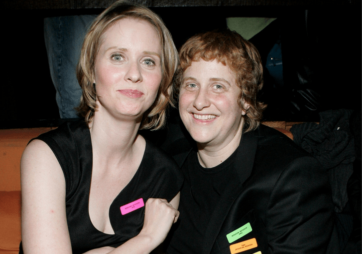 Female Celebrities who Left Their Men for Women - Cynthia Nixon and Christine Marinoni
