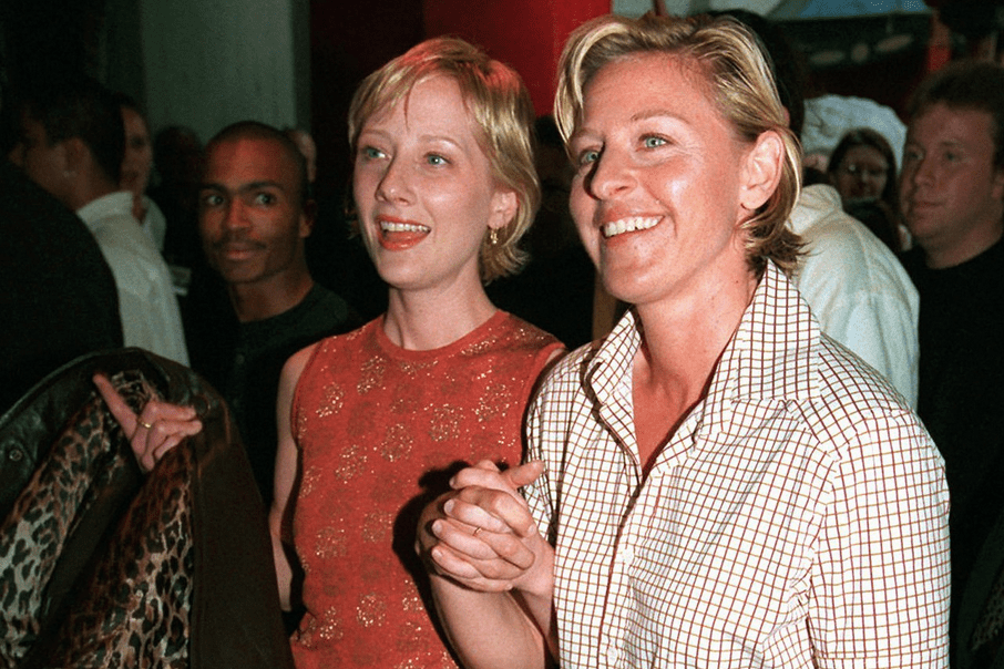 Female Celebrities who Left Their Men for Women - Anne heche and Ellen DeGeneres